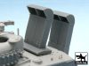 Black Dog T48008 Sherman deep water wading trunks vyloďovací komíny, for Hobby Boss 84803, 4 resin parts makett dioráma kiegészítő (1/48)