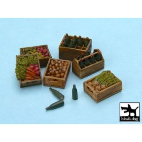   Black Dog T48011 Food supplies #2 accessories set 24 resin parts + bottles makett dioráma kiegészítő (1/48)