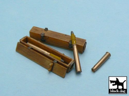 Black Dog T48012 Tiger l ammo boxes 10 boxes + ammo makett dioráma kiegészítő (1/48)