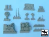 Black Dog T48033 Kübelwagen accessories set for Tamiya 32503, 26 resin parts makett dioráma kiegészítő (1/48)