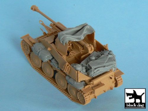 Black Dog T48045 Marder III accessories set for Tamiya 32560, 13 resin parts makett dioráma kiegészítő (1/48)