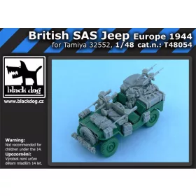   Black Dog T48054 British SAS Jeep Europe 1944 for Tamiya 32552, 52 resin parts makett dioráma kiegészítő (1/48)