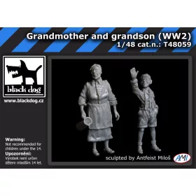   Black Dog T48059 Grandmother and grandson makett dioráma kiegészítő (1/48)