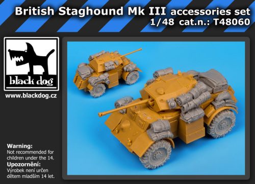 Black Dog T48060 British Staghound Mk III accessories set for Bronco models makett dioráma kiegészítő (1/48)