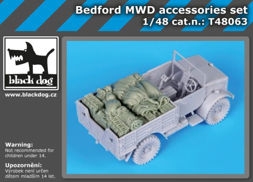 Black Dog T48063 Bedford MWD accessories set for Airfix makett dioráma kiegészítő (1/48)