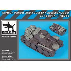   Black Dog T48066 German panzer 38t ausf EF accessories set for Tamiya makett dioráma kiegészítő (1/48)