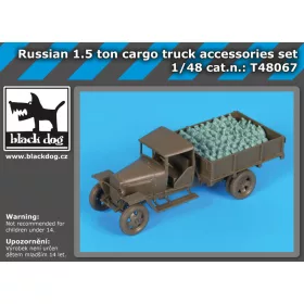   Black Dog T48067 Russian 1.5 ton Cargo Truck accessories set for Tamiya makett dioráma kiegészítő (1/48)