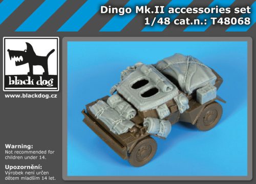 Black Dog T48068 Dingo MK II Aáccessories set for Tamiya makett dioráma kiegészítő (1/48)