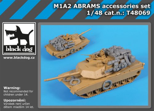 Black Dog T48069 M1A2 Abrams accessories set for Tamiya makett dioráma kiegészítő (1/48)