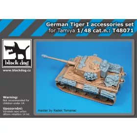   Black Dog T48071 German Tiger I accessories set for Tamiya makett dioráma kiegészítő (1/48)
