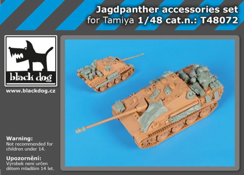 Black Dog T48072 Jagdpanther accessories set for Tamiya makett dioráma kiegészítő (1/48)