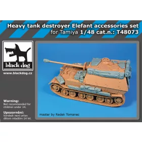   Black Dog T48073 Heavy tank destroyer Elefant accessories set for Tamiya makett dioráma kiegészítő (1/48)