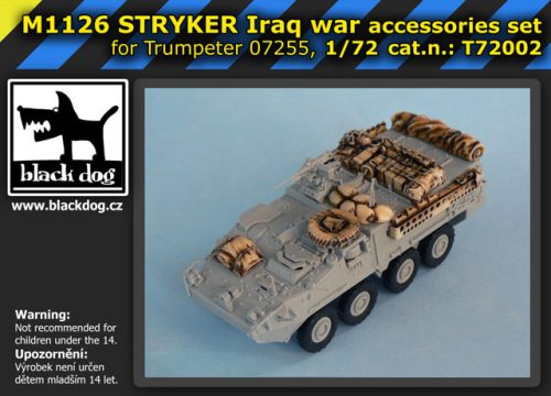 Black Dog T72002 M1126 STRYKER Iraq War for Trumpeter 07255, 7 resin parts makett dioráma kiegészítő (1/72)