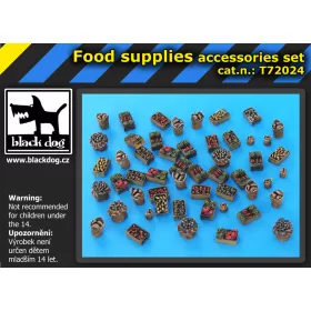   Black Dog T72024 Food supplies accessories set makett dioráma kiegészítő (1/72)