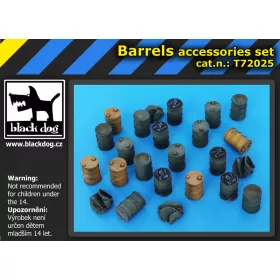   Black Dog T72025 Barrels accessories set makett dioráma kiegészítő (1/72)