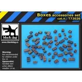   Black Dog T72026 Boxes accessories set makett dioráma kiegészítő (1/72)