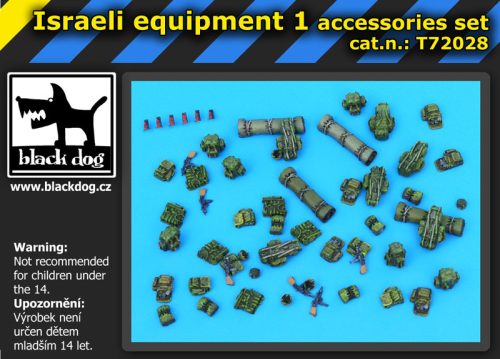 Black Dog T72028 Israeli equipment 1 makett dioráma kiegészítő (1/72)