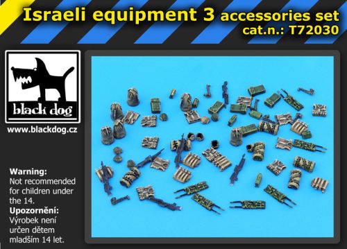 Black Dog T72030 Israeli equipment 3 makett dioráma kiegészítő (1/72)