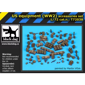   Black Dog T72038 US WW II equipment makett dioráma kiegészítő (1/72)