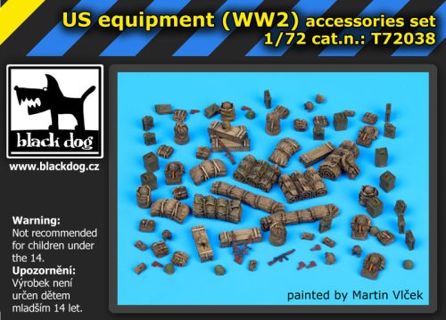 Black Dog T72038 US WW II equipment makett dioráma kiegészítő (1/72)