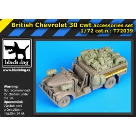   Black Dog T72039 British Chevrolet 30 cwt accesories set for Dragon makett dioráma kiegészítő (1/72)