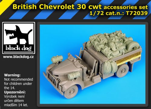 Black Dog T72039 British Chevrolet 30 cwt accesories set for Dragon makett dioráma kiegészítő (1/72)