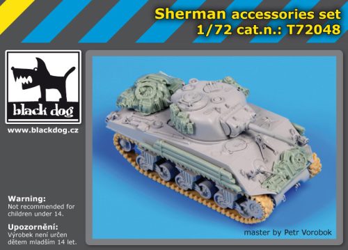 Black Dog T72048 Sherman accessories set for Dragon makett dioráma kiegészítő (1/72)