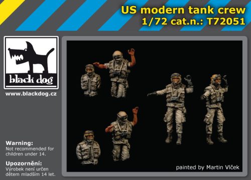 Black Dog T72051 Us modern tank crew makett dioráma kiegészítő (1/72)