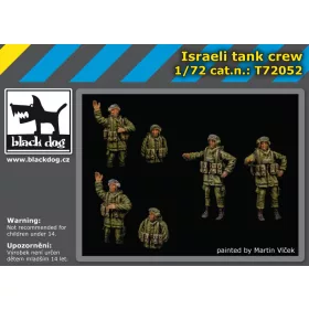   Black Dog T72052 Israeli tank crew makett dioráma kiegészítő (1/72)