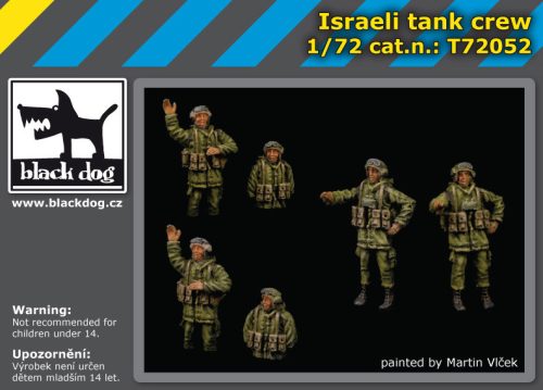 Black Dog T72052 Israeli tank crew makett dioráma kiegészítő (1/72)