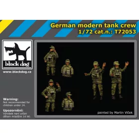   Black Dog T72053 German modern tank crew makett dioráma kiegészítő (1/72)