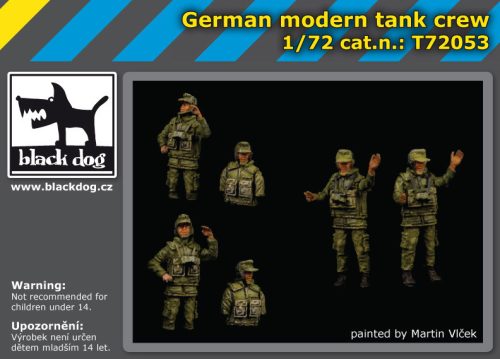 Black Dog T72053 German modern tank crew makett dioráma kiegészítő (1/72)