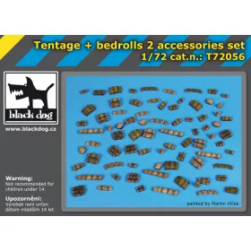   Black Dog T72056 Tentage plus bedrols 2 accessories set makett dioráma kiegészítő (1/72)