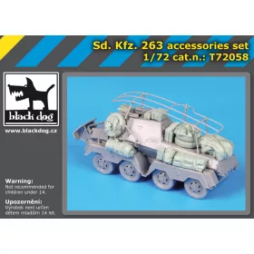   Black Dog T72058 Sd Kfz 263 accessories set for Dragon makett dioráma kiegészítő (1/72)