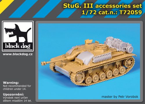 Black Dog T72059 Stug III accessories set for Revell makett dioráma kiegészítő (1/72)