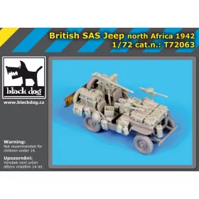   Black Dog T72063 British SAS jeep North Africa 1942 for Dragon makett dioráma kiegészítő (1/72)