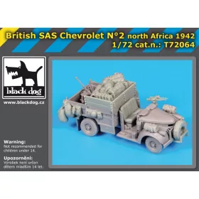   Black Dog T72064 British SAS chevrolet N°2 Nortr Africa 1942 for Dragon makett dioráma kiegészítő (1/72)