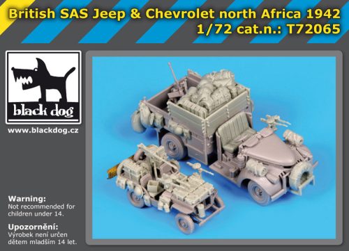 Black Dog T72065 British SAS jeep - chevrolet SAS for Dragon makett dioráma kiegészítő (1/72)