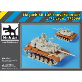   Black Dog T72066 Magach 6 B IDF conversion set for Revell makett dioráma kiegészítő (1/72)