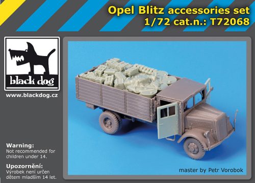 Black Dog T72068 Opel Blitz accessories set for Roden makett dioráma kiegészítő (1/72)