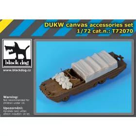   Black Dog T72070 DUKW canvas accessories set for Italeri makett dioráma kiegészítő (1/72)