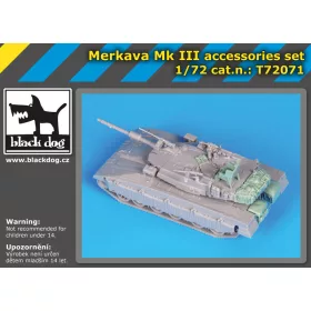  Black Dog T72071 Merkava Mk III accessories set for Trumpeter makett dioráma kiegészítő (1/72)