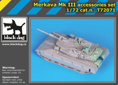 Black Dog T72071 Merkava Mk III accessories set for Trumpeter makett dioráma kiegészítő (1/72)