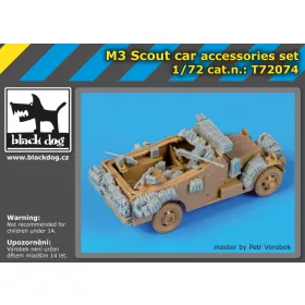   Black Dog T72074 M 3 Scout car accessories set for Italeri makett dioráma kiegészítő (1/72)