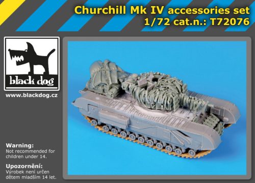 Black Dog T72076 Churchil Mk IV for Dragon makett dioráma kiegészítő (1/72)