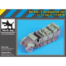   Black Dog T72078 Sd.Kfz 7 accessories set for Revell makett dioráma kiegészítő (1/72)