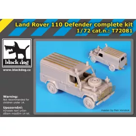   Black Dog T72081 Land Rover 110 Defender complete kit makett dioráma kiegészítő (1/72)