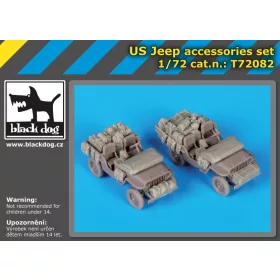   Black Dog T72082 US Jeep accessories set for Dragon makett dioráma kiegészítő (1/72)