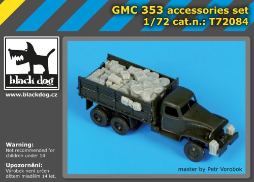 Black Dog T72084 GMC 353 accessories set for Academy makett dioráma kiegészítő (1/72)