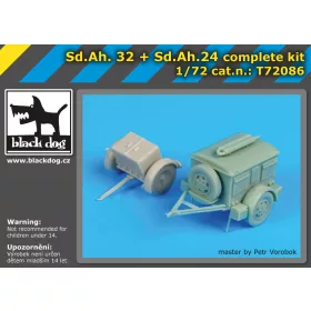   Black Dog T72086 S.d.Ah32+S.d.Ah 24 complet kit makett dioráma kiegészítő (1/72)